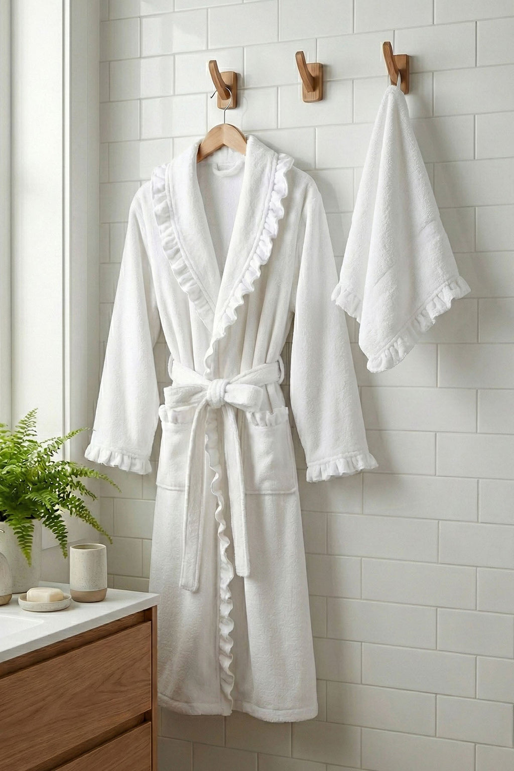 Marla Women's Cotton Bathrobe Set