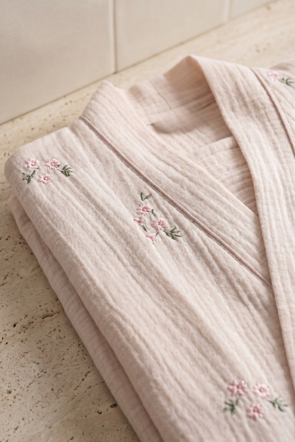 Nadia Women's Muslin Cotton Bathrobe