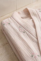 Nadia Women's Muslin Cotton Bathrobe
