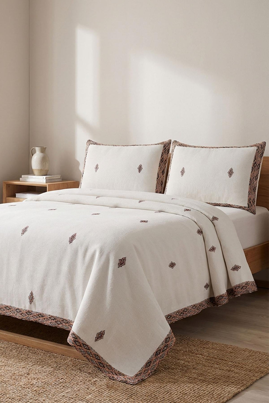 Arden Ethnic Patterned Double Bedspread