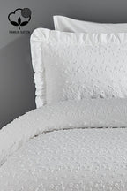 Celine İşlemeli Pamuk Saten King Size 6 Parça Nevresim Takımı - Nazik Home - Yuvama Değer!