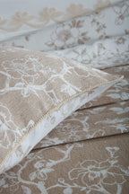 Dante Floral Embroidered Double 10 Piece Duvet Cover + Blanket Set