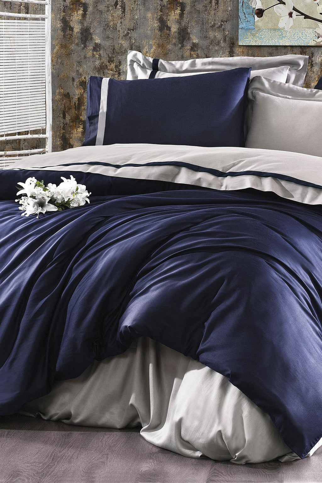 Elite 100% Cotton Double 6-Piece Duvet Cover Set