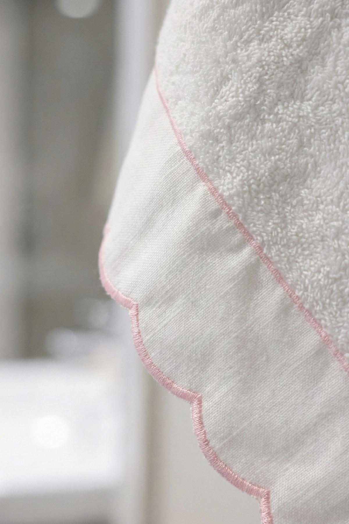 Elora Striped Embroidered Face Towel (50 x 90 cm)