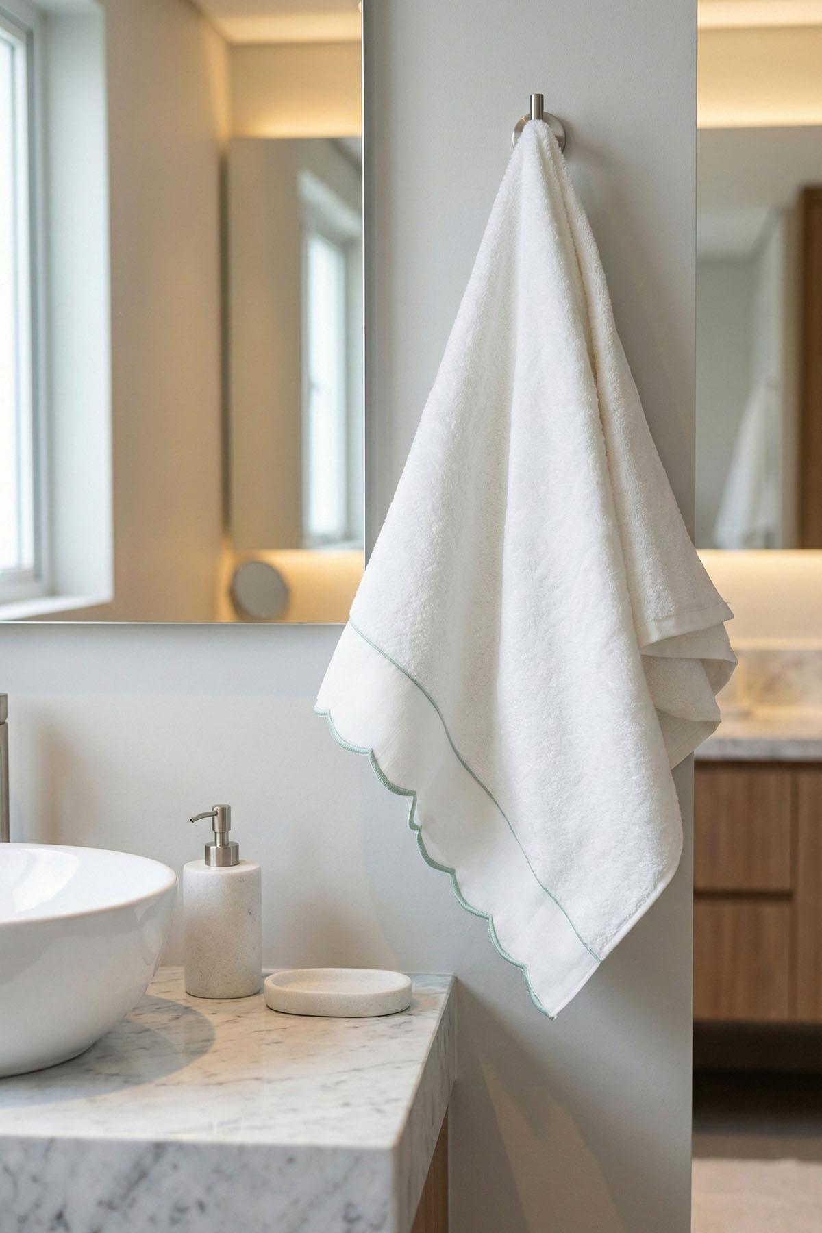 Elora Striped Embroidered Face Towel (50 x 90 cm)