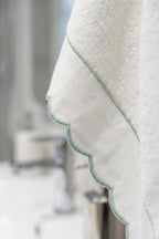 Elora Striped Embroidered Face Towel (50 x 90 cm)