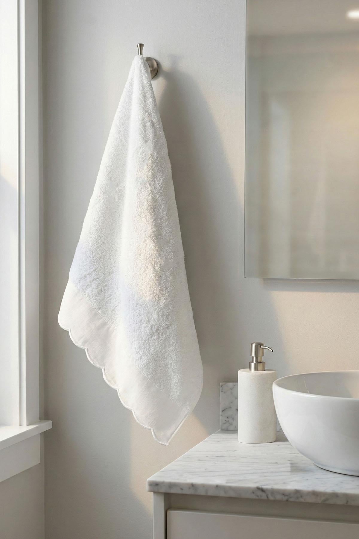 Elora Striped Embroidered Bath Towel (90 x 150 cm)