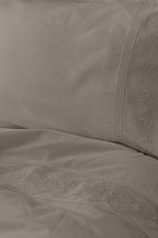 Farah Embroidered Cotton Satin Double 6-Piece Duvet Cover Set