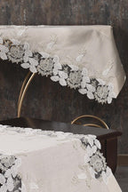 Florence Lace Stain-Resistant 5-Piece Living Room Cover Set