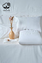 Hanedan İşlemeli Süper King Size 7 Parça Nevresim + Pike Set - Nazik Home - Yuvama Değer!