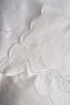 Hanzade Floral Embroidered Double 7 Piece Duvet Cover + Blanket Set