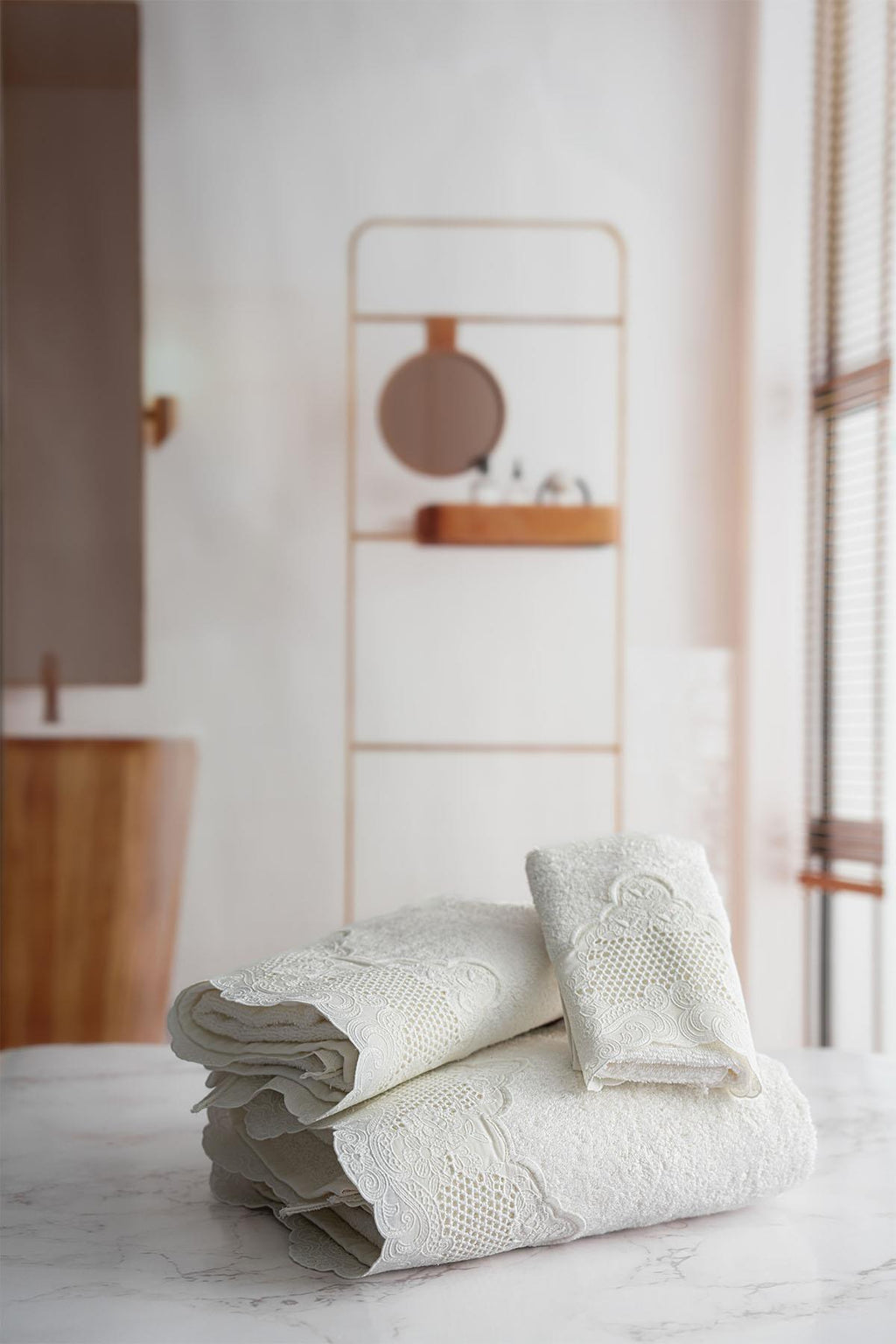 Iris Embroidered Face Towel (50 x 90 cm)