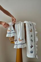 Laura Butterfly Embroidered Face Towel (50 x 90 cm)