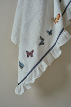 Laura Butterfly Embroidered Face Towel (50 x 90 cm)