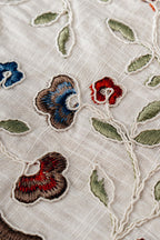 Livano Colorful Flower Embroidered Stain-Resistant, Worry-Free Tablecloth (160 x 260 cm)