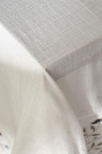 Livano Colorful Flower Embroidered Stain-Resistant, Worry-Free Tablecloth (160 x 260 cm)