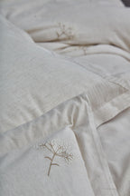 Loya Floral Embroidered Cotton Satin King Size 6-Piece Duvet Cover Set