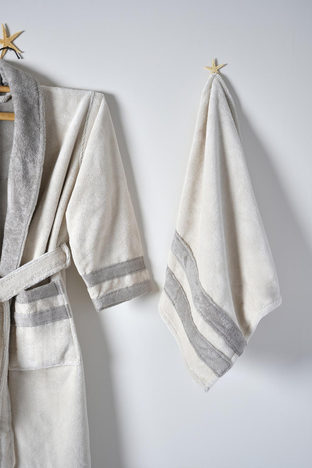 Marla Erkek Pamuklu Bornoz Seti - Nazik Home - Yuvama Değer!