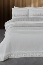 Fairy Tale Embroidered Super King Size 7-Piece Duvet Cover + Quilt Set