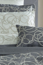 Mathilda Embroidered Double 10-Piece Duvet Cover + Blanket Set