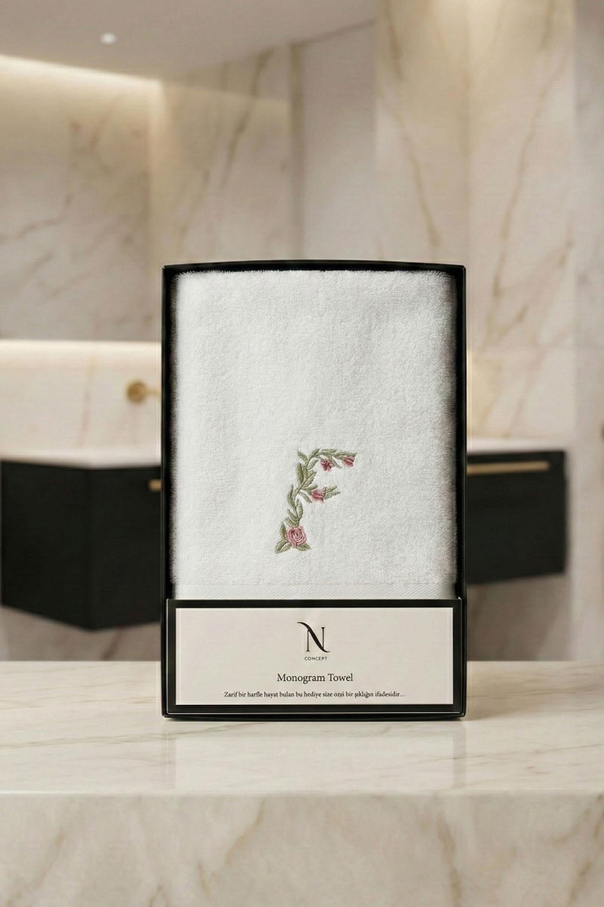 Monogrammed Bamboo Hand Towel (50 x 90 cm)