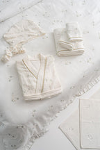 Nadia Daisy Embroidered Cotton Satin Double 6-Piece Duvet Cover Set