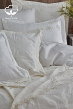 Nergiz Çiçek İşlemeli Süper King Size 9 Parça Nevresim + Pike Set - Nazik Home - Yuvama Değer!