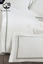 Olimpos Embroidered Cotton Satin King Size 6-Piece Duvet Cover Set