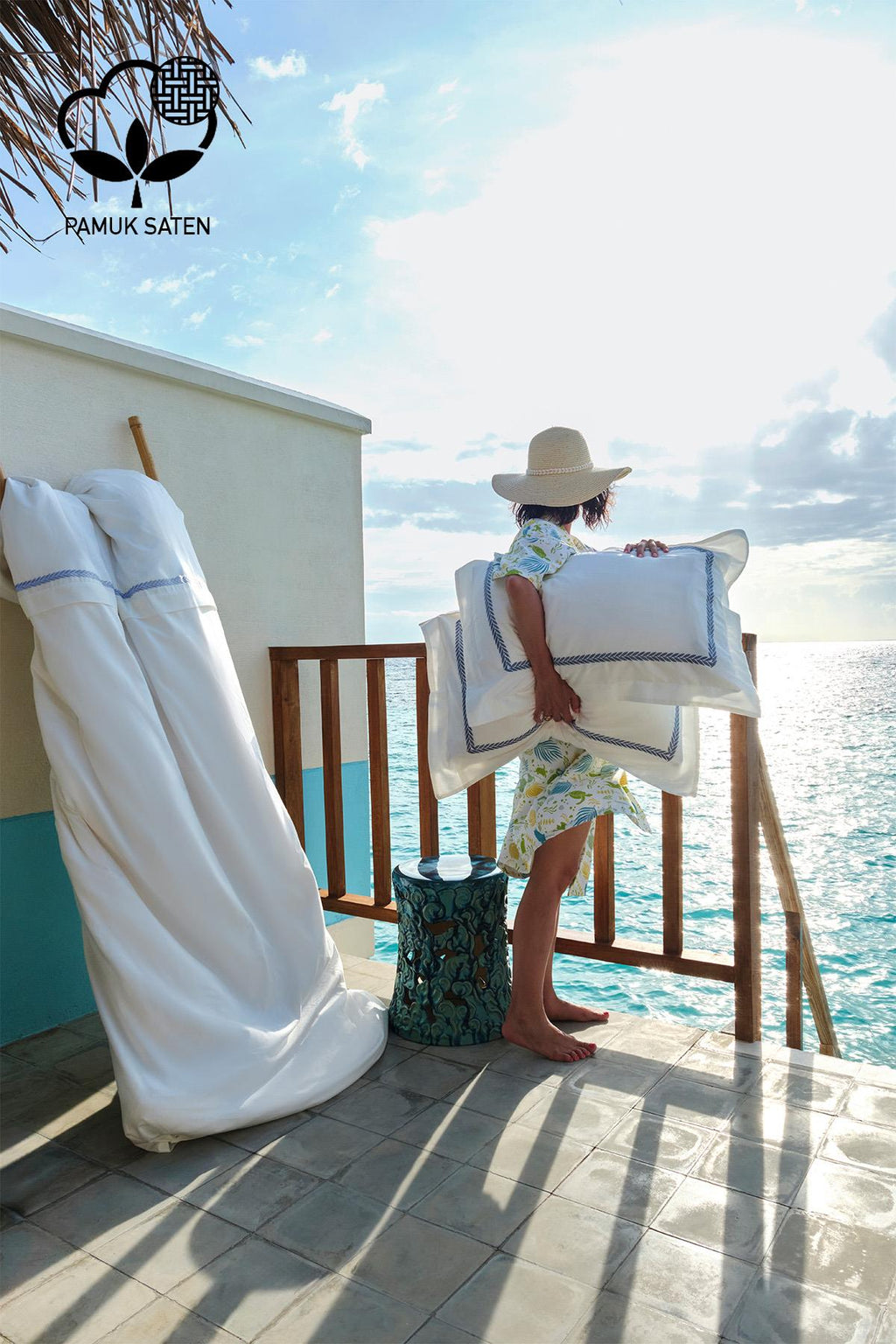 Olimpos Embroidered Cotton Satin King Size 6-Piece Duvet Cover Set