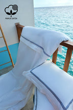 Olimpos Embroidered Cotton Satin King Size 6-Piece Duvet Cover Set