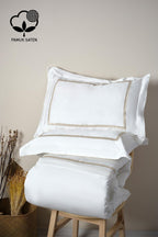 Olimpos Embroidered Cotton Satin King Size 6-Piece Duvet Cover Set