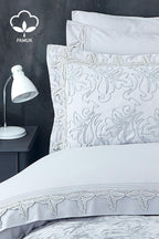 Ribera İşlemeli Çift Kişilik 9 Parça Nevresim + Pike Set - Nazik Home - Yuvama Değer!