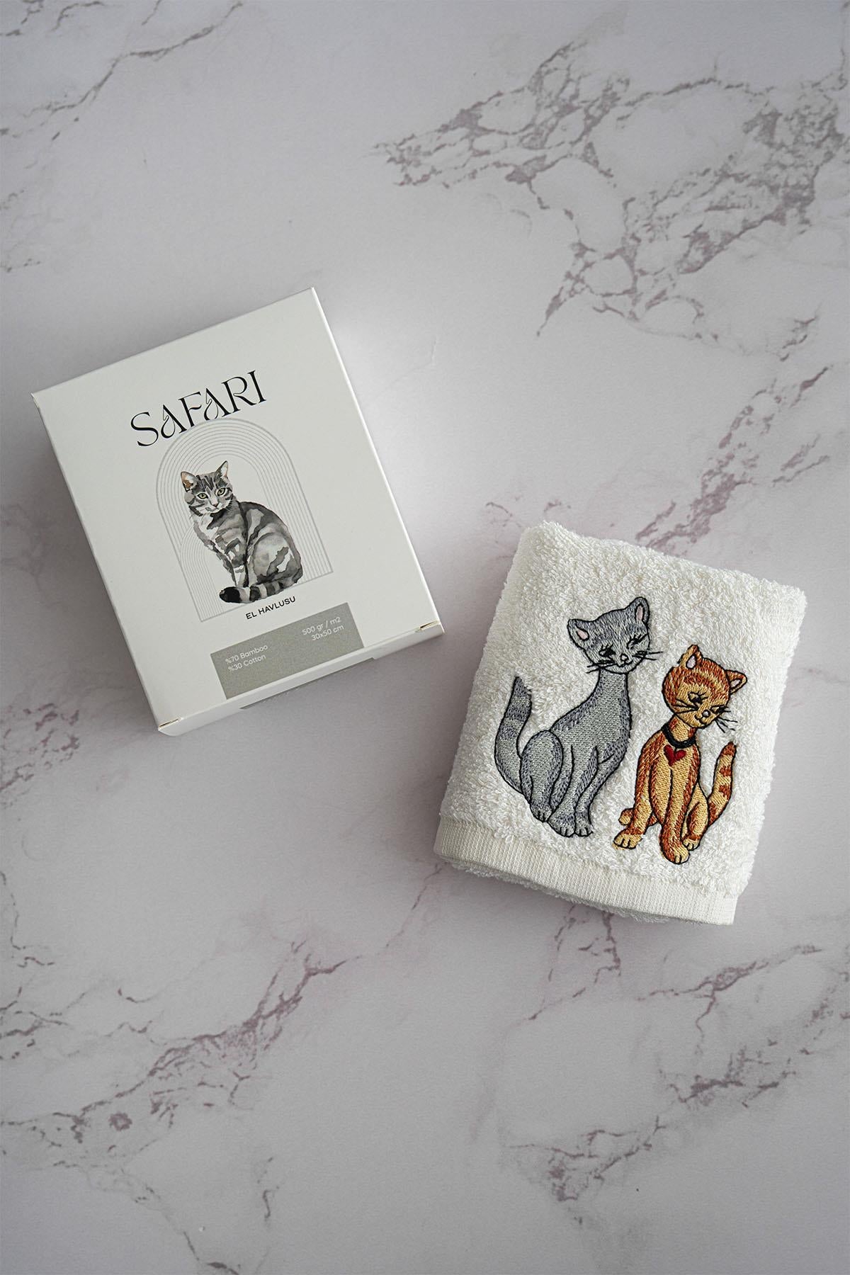 Safari Series Animal Embroidered Hand Towel (30 x 50 cm)