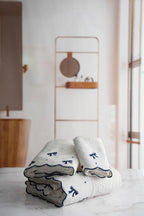 Serena Bow Embroidered Face Towel (50 x 90 cm)