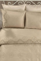 Simena Embroidered Cotton Satin Double 6-Piece Duvet Cover Set