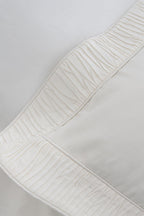 Terosa Pleated Detailed Cotton Satin Double 6-Piece Duvet Cover Set