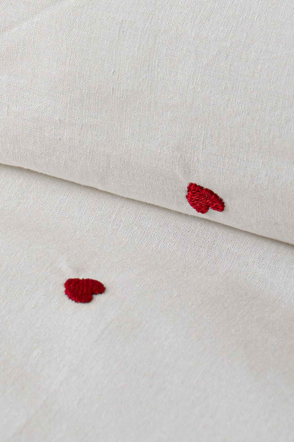 Tiamo 100% Cotton Double Heart 4-Piece Duvet Cover Set