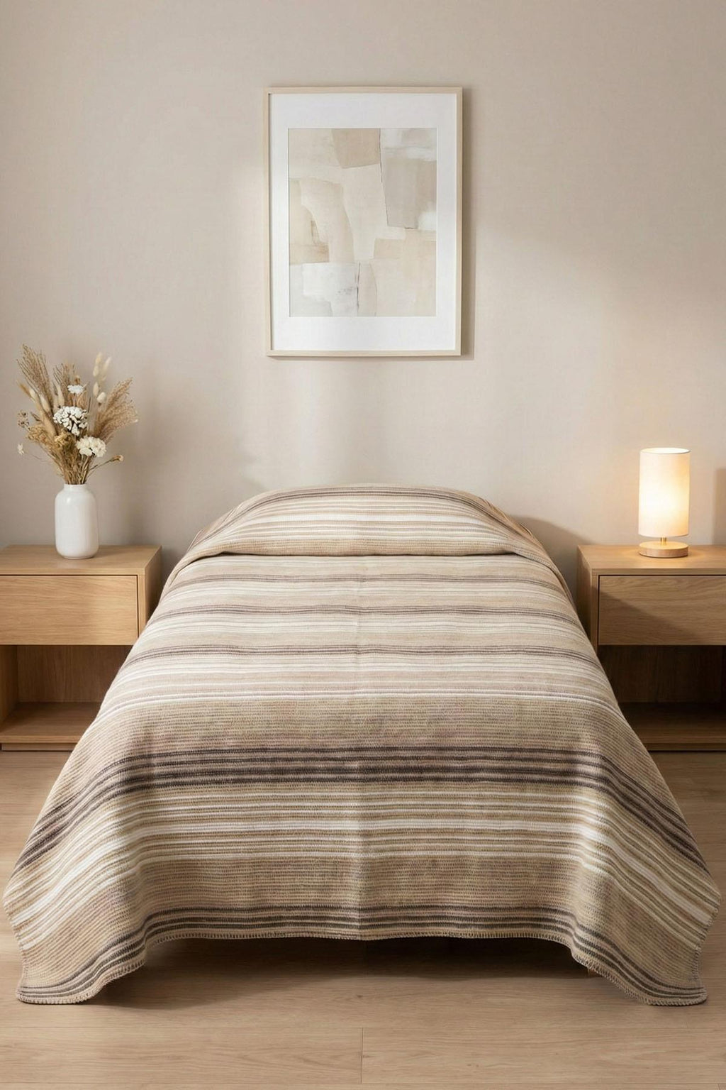 Trendy Striped Single Blanket (150 x 200 cm)