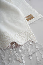 Viral Fringed Embroidered Hand Towel (30 x 50 cm)