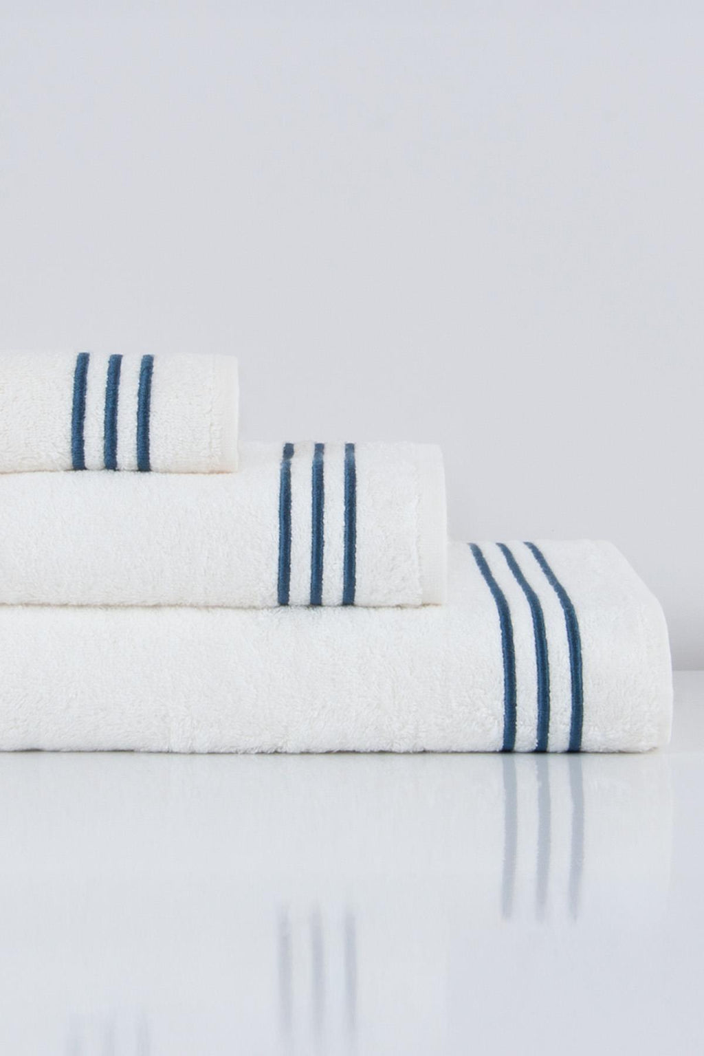 Zen Çizgi Nakışlı Banyo Havlusu (90 x 150 cm) - Nazik Home - Yuvama Değer!