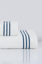 Zen Çizgi Nakışlı Banyo Havlusu (90 x 150 cm) - Nazik Home - Yuvama Değer!