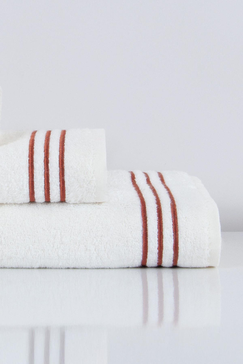 Zen Çizgi Nakışlı Banyo Havlusu (90 x 150 cm) - Nazik Home - Yuvama Değer!